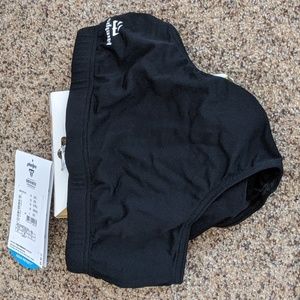 Men's Phelps Team Competition Suit 14CM Black Brief.  Size 28.